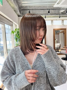 アドア 横浜(ADORE) 【ADORE横浜】顔まわりレイヤー×オリーブベージュ