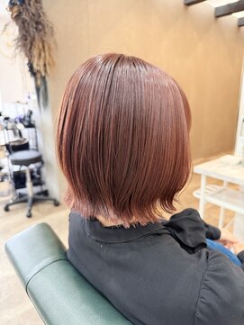 クラネ(CLANE.) ピンクブラウン/ミニボブ