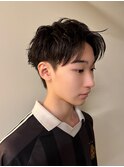 スパイキーショートメンズカット刈り上げダウンパーマ