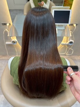 ハローバイシー 仙台(Hello by Sea) 艶髪モカブラウン×髪質改善[美髪/韓国風/顔周り]