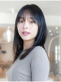 韓国レイヤー顔周りカット透明感カラー髪質改善艶髪シースルー