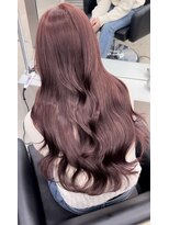 ペレ 栄 アネックス(PELE栄ANNEX) 韓国 くびれロング レイヤー ワンホンヘア 小顔前髪