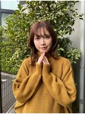 アンブレラカラー/ウェーブパーマ/こなれミディ/前髪/溝の口
