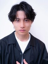 ケアリー プレナ海浜幕張(Carelly)&nbsp;ツイストパーマ七三オールバックマッシュウルフスリークショート