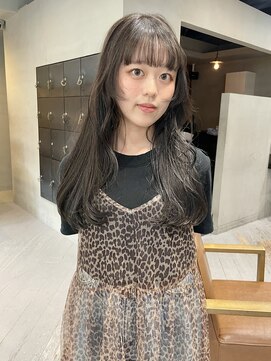 ヘアー アイス ルーチェ(HAIR ICI LUCE) ブリーチなしダブルカラー/オリーブグレージュ/レイヤー/林