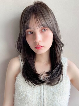 リヤン 表参道(lyann) 薄めバングデザインカラー20代30代40代◎前髪デジタルパーマ