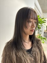 モリオフロムロンドン 大宮店(morio from London)&nbsp;顔周りレイヤー×オリーブベージュ (村田)