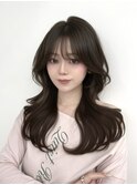 韓国スタイル/ナチュラルくびれヘア_くびれ巻き_レイヤーカット