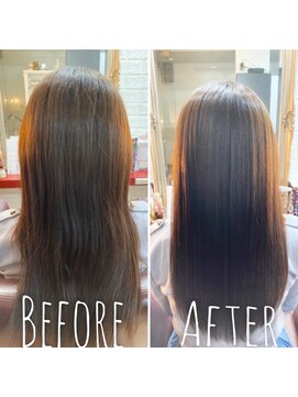 ビタミン vitaminne美容室 セミロングストレート