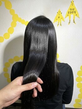 エデン(EDeN)の写真/【小倉】ブリーチした方でも自然な仕上がりに！ 福岡でも希少な"オイルストレート"を体験しませんか？☆