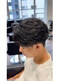 センターパート/フェザーパーマ