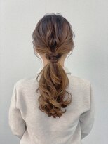 銀座新橋着付けヘアセットサロン［N］&nbsp;ポニーテール/ローポニー/ヘアセット/結婚式/銀座/新橋/有楽町