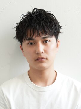 ログ(LOG) メンズショート 王道 無造作パーマ 高松