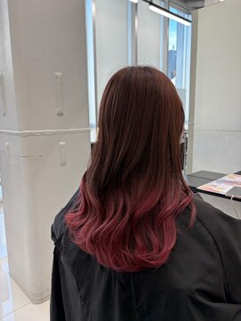 アライブ ハラジュク(ALIVE harajuku) ブリーチインナーバレイヤージュグラデーションカラー夕貴