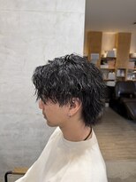 メンズクル(men's quru.)&nbsp;ツイストスパイラルパーマツイスパメンズカットメンズウルフ勝川