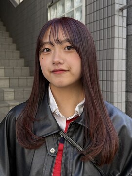 フェイス 石川町 (FACE) ブリーチなしで育てるワインレッド