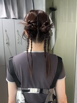 リラス 博多(rilas)&nbsp;個性派　ツインヘアアレンジ　結婚式やイベント　ライブにも！