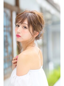 ヘアメイクサロンシャルメ(Hair Make Salon CHARMER) 結婚式に☆愛されヘア♪カジュアルシニヨンヘアセット