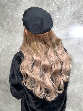 ニノ(nino) 【NINO】艶髪/ミルクティーベージュ/韓国風/シールエクステ