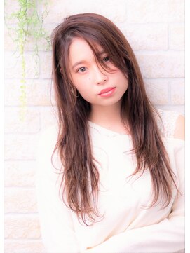 ソア 武蔵小杉(SOAR) かきあげマロンベージュストカールくびれヘア黒髪Ａラインボブ