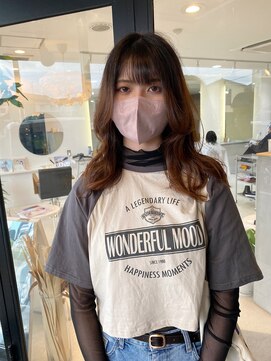 エンリッチヘア(enrich hair) ロングレイヤー　パーマスタイル