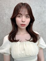 ジョエミバイアンアミ(joemi by Un ami) Unami　韓国くびれミディアム　シースルーバング　ワンカール