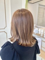 ラボヌールヘアー シェリ 久喜店(La Bonheur hair cheri)&nbsp;【cheri石川】ブリーチ無しベージュ/外ハネ【久喜美容室】