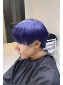 韓国マッシュ　ネイビーカラー