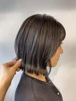 ナルヘアー 越谷(Nalu hair) くびれボブ/ダークグレージュ
