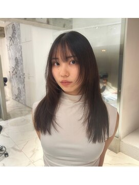 IJK 表参道 顔周りからつくるレイヤースタイル【髪質改善ストレート】