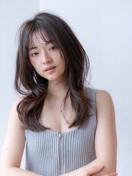 ハバナ 渋谷(HAVANA) 20代30代大人可愛いレイヤーロング/前髪パーマ/グレーベージュ