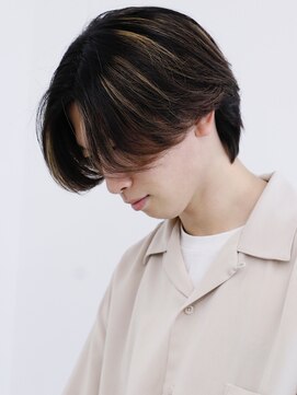 リップスヘアー 梅田(LIPPS hair) ハイライトセンターパート