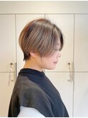 大人ショート/ハイライトショート/グレージュ/20代30代40代50代