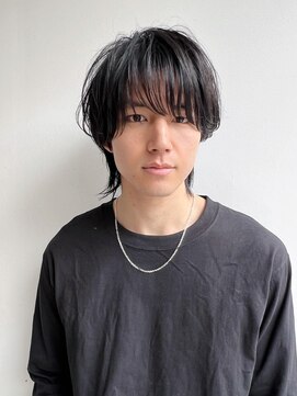 トルネード(TORNADO) メンズショートパーマヘアマッシュ前髪あり丸顔絶壁K20240422