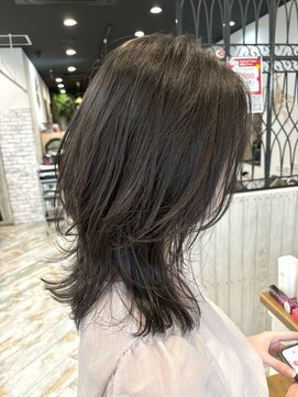 リノナ(Linona) ☆小顔効果カット インナーカラー グレーベージュ 髪質改善 韓国