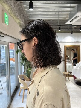 アドア 横浜(ADORE) 【ADORE 横浜】メンズボブパーマ×ニュアンスパーマ