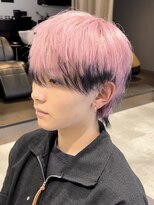 ラピス 福岡天神店(Lapis)&nbsp;ペールピンク×ブラックエンドカラー