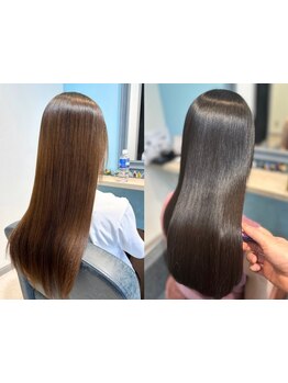 完全マンツーマン施術◎最初から最後まで一人のスタイリストが担当するから、理想の色味・質感が伝わる☆