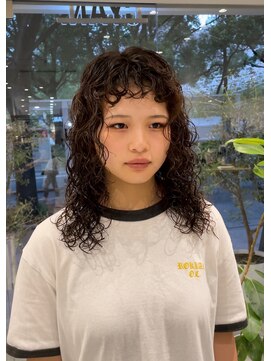 シアン 矢場町店(CYAN.) セミロング×ブリーチパーマ×ウェーブヘア