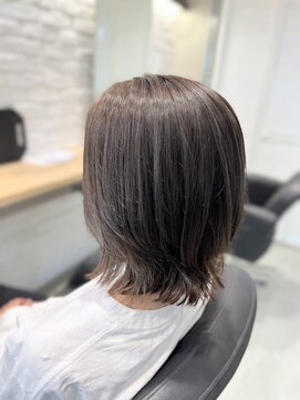 エイト 沖縄豊崎店(EIGHT toyosaki) 【EIGHT 豊崎】お客様スタイル_マットグレージュ×ボブレイヤー