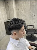 ハイトーンカラー/マッシュパーマ/アースカラー/men's/