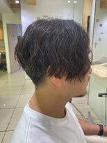 イチゴ マチノマ大森店(ICH GO) 長めセンターパート縦落ち ゆるツイスパ