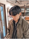 目の上センターパート×カルマパーマ