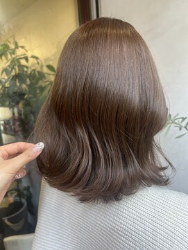 アン(Hair make un) ブリーチ無しブラウンベージュ