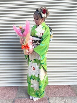 ユピ(yupi.)の写真/成人式・卒業式・結婚式など、特別な日の着付け&ヘアセットは《yupi.》にお任せ！