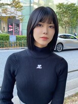 艶々切りっぱなしストレートボブ髪質改善トリートメント