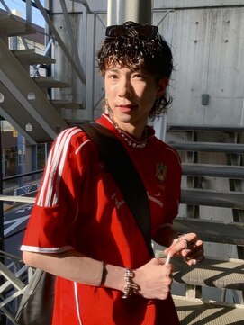 オーオシカシカスペース(OOO YY Space) マッシュウルフパーマ/ウルフカット/マッシュ/メンズボブ