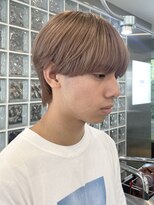 オリーブグレージュメンズアッシュグレージュカラーシルバーヘア