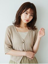 タバ ヘアー ドリ(taba hair dori) 柔らかく揺れるナチュラルミディアムボブ