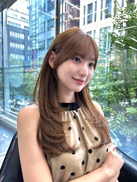 アンセンスバイモードケイズ 銀座店(ANSENS by MODE K's) 大人の透け感 ロングレイヤースタイル~レイヤーカット/顔周り